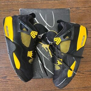 Jordan Black and Yellow Sneakers